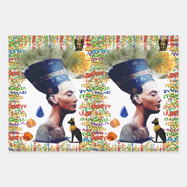 Hoja De Papel De Regalo Nefertiti (Anverso)