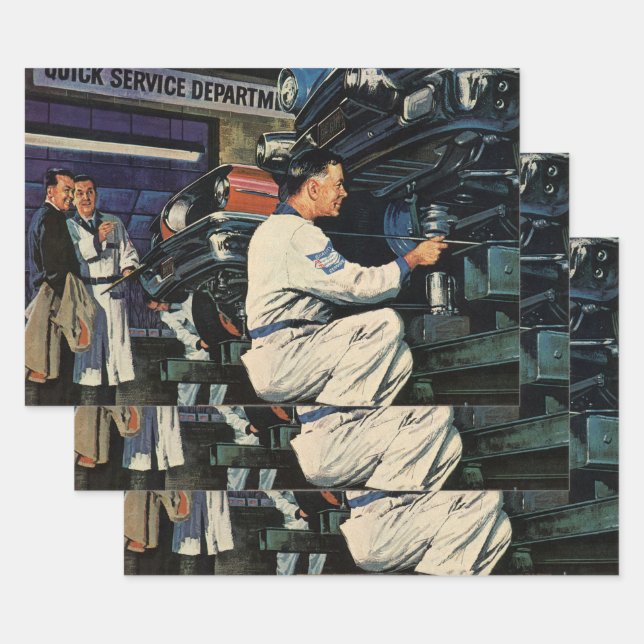 Hoja De Papel De Regalo Negocio de servicio de reparación de automóviles a (Set)