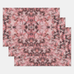 Hoja De Papel De Regalo Negro Gris Rosa Blanco Moderno Geométrico Abstract
