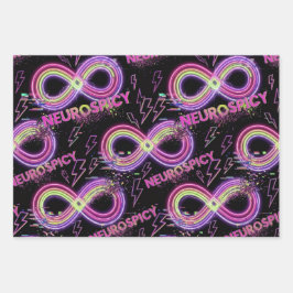 Hoja De Papel De Regalo Neurodivergent Neurodiversity Wrapping Paper