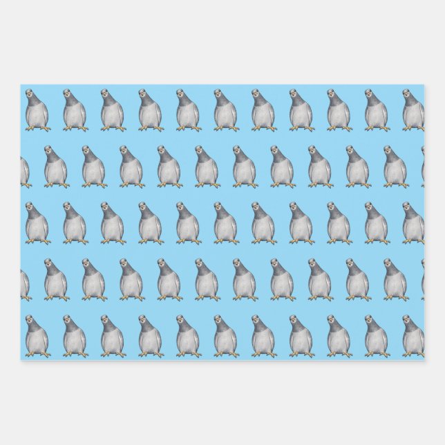 Hoja De Papel De Regalo Niedliche Tauben (Anverso)