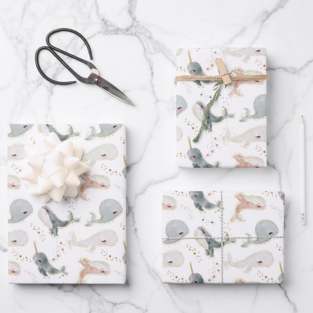 Hoja De Papel De Regalo Niño Chica de la fascinante fiesta temática del oc (Anverso)