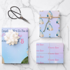 Hoja De Papel De Regalo Niños de cumpleaños de la princesa