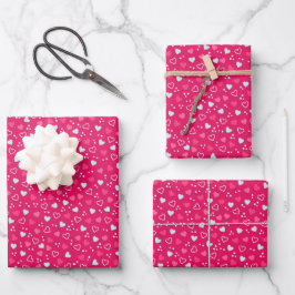 Hoja De Papel De Regalo Niños El día de San Valentín Adolescentes Corazone