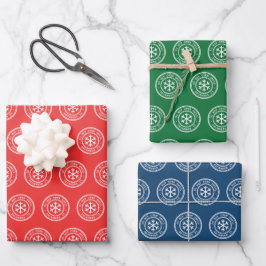Hoja De Papel De Regalo No abrir hasta que Navidades rojos, verdes y azule