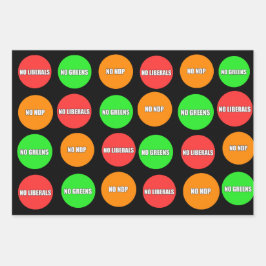 Hoja De Papel De Regalo no es la política verde del pib liberal