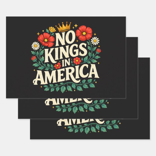 Hoja De Papel De Regalo No Reyes América (Set)