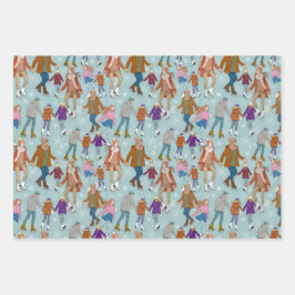 Hoja De Papel De Regalo No se puede esperar a la pista de hielo