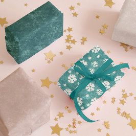 Hoja De Papel De Regalo Noches de copo de nieve ruidosa y beige