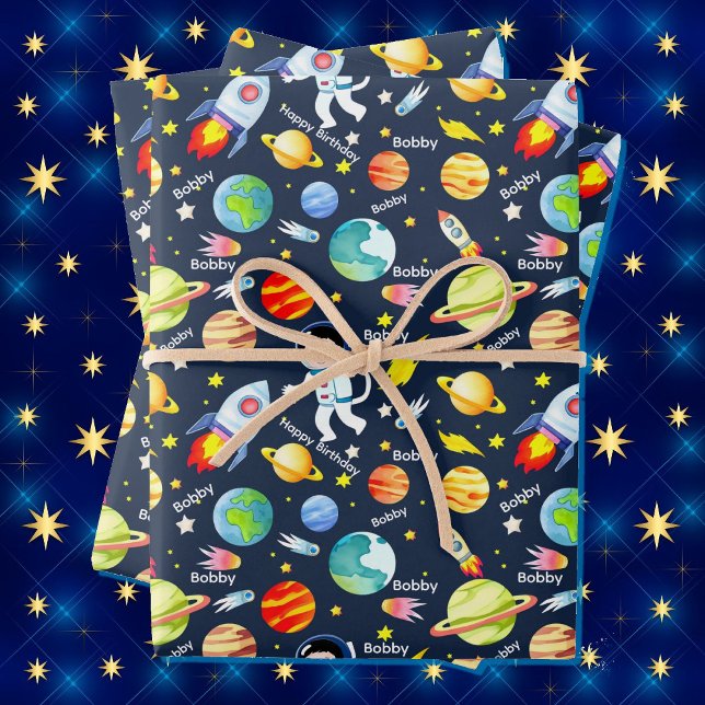 Hoja De Papel De Regalo Nombra personal de astronauta (Subido por el creador)