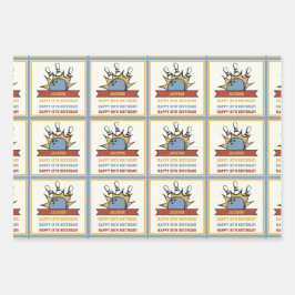 Hoja De Papel De Regalo Nombramiento de boliche Sentimiento de edad Cumple