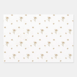 Hoja De Papel De Regalo Nombre de la flor silvestre alpina de Edelweiss