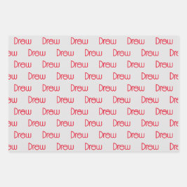 Hoja De Papel De Regalo Nombre personalizado