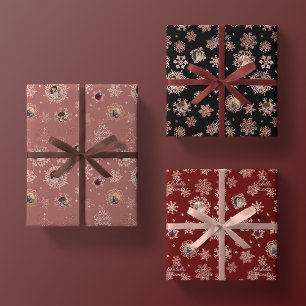 Hoja De Papel De Regalo Nombre personalizado + 6 Rosa fotográfico Purpurin