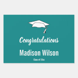 Hoja De Papel De Regalo Nombre personalizado en felicitaciones de graduaci