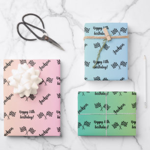 Hoja De Papel De Regalo Nombre personalizado Sentimiento Deporte Fórmula 1