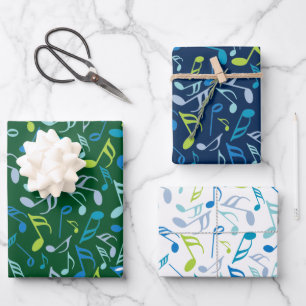 Hoja De Papel De Regalo Notas musicales