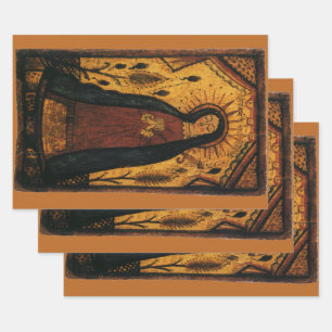 Hoja De Papel De Regalo Nuestra Señora de Guadalupe por Pedro Antonio Fres