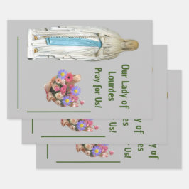 Hoja De Papel De Regalo Nuestra Señora de Lourdes