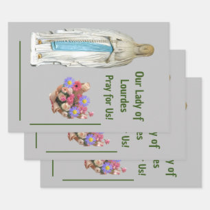 Hoja De Papel De Regalo Nuestra Señora de Lourdes