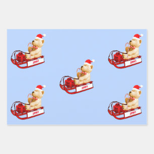 Hoja De Papel De Regalo NUEVA hoja de ajuste establece un surtido de nombr