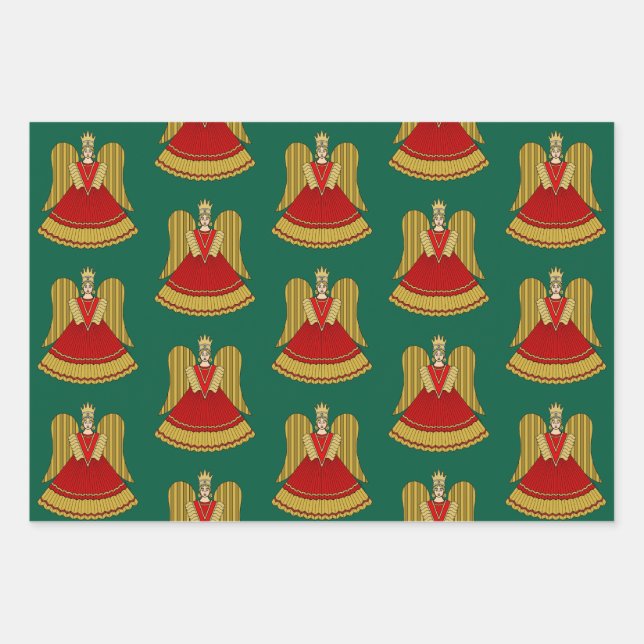 Hoja De Papel De Regalo Nuremberg Christmas Angel (Anverso)