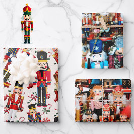 Hoja De Papel De Regalo Nutcracker Toss Christmas Candy 3 