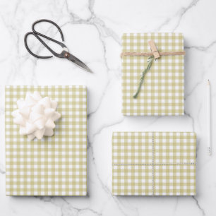 Hoja De Papel De Regalo Oat Yellow Simple Planteado