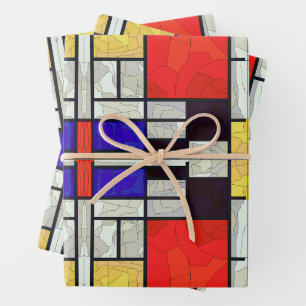 Hoja De Papel De Regalo Obra artística colorida