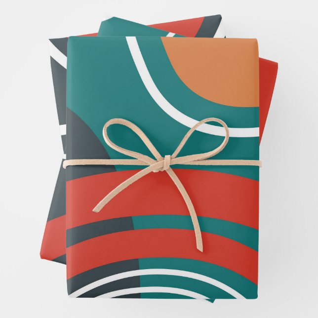 Hoja De Papel De Regalo Obra de arte de boho de sol y arcoiris (In situ)