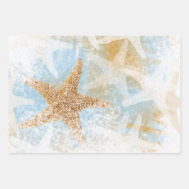 Hoja De Papel De Regalo Océano costero de Starfish Beach