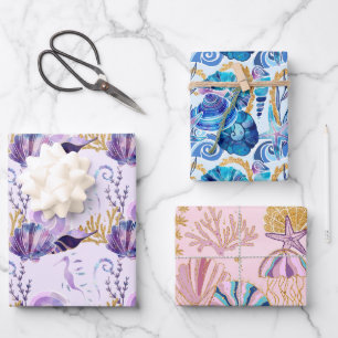 Hoja De Papel De Regalo Océano Mar Azul