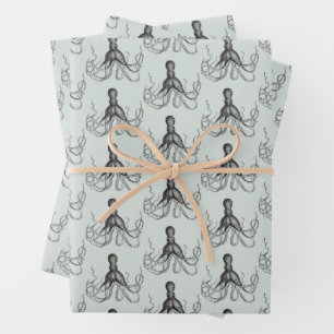 Hoja De Papel De Regalo Octopus