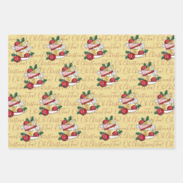 Hoja De Papel De Regalo ¡Oh Navidades Tea!