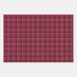 Hoja De Papel De Regalo Old Brick and Cab Sav Plaid