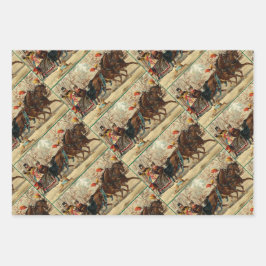 Hoja De Papel De Regalo Older and Younger Sisters Ride - Mary Evans