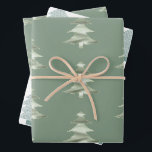 Hoja De Papel De Regalo Olive Pistachio Mint Green Christmas Tree<br><div class="desc">pistacho de oliva menta verde árbol de Navidad con un toque de brillo purpurina</div>