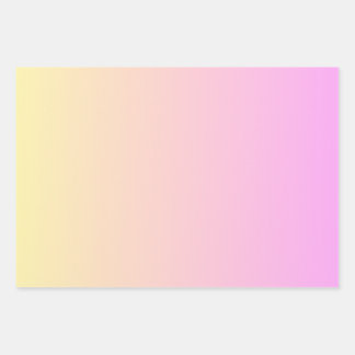 Hoja De Papel De Regalo Ombre Rosa Y Naranja