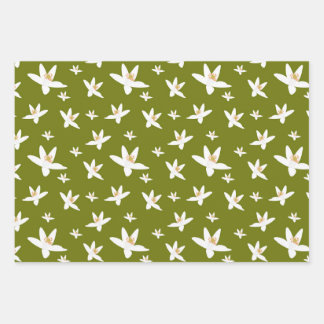 Hoja De Papel De Regalo Orange Blossom Wrapping Sheets