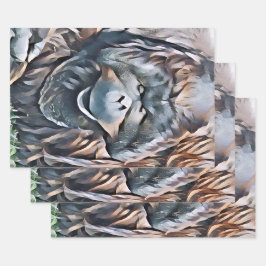 HOJA DE PAPEL DE REGALO ORANGUTAN