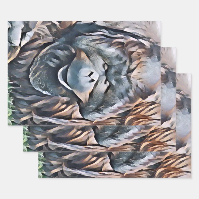 HOJA DE PAPEL DE REGALO ORANGUTAN (Set)