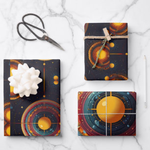 Hoja De Papel De Regalo Órbita cósmica