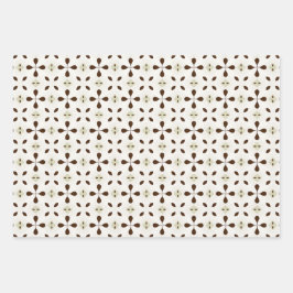 Hoja De Papel De Regalo Organic Florals Wrapping Paper Flat Sheet Set of 3