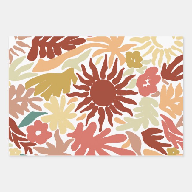 HOJA DE PAPEL DE REGALO ORGANIC SHAPES  (Anverso)