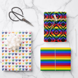 Hoja De Papel De Regalo Orgullo arcoiris LGBTQ