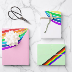 Hoja De Papel De Regalo Orgullo arcoiris Lgbtq+