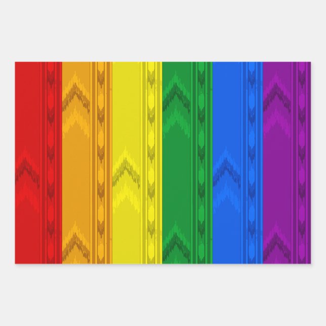 Hoja De Papel De Regalo Orgullo de Backrooms Arcoíris (Anverso)