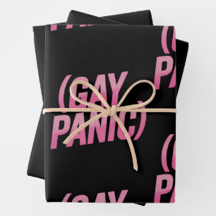 Hoja De Papel De Regalo Orgullo de protesta LGBTQ por el pánico gay