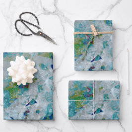 Hoja De Papel De Regalo Original Moderno Uno De Un Gran Abstracto De Diseñ