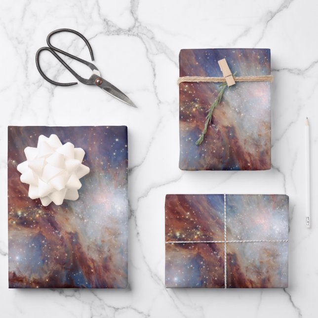 Hoja De Papel De Regalo Orion Nebula (Anverso)
